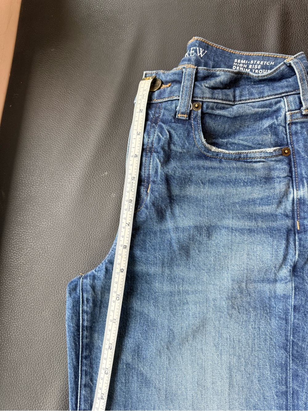 JCrew Wide Leg Trouser Fit Women's Jeans in Light Blue - Picture 6 of 7